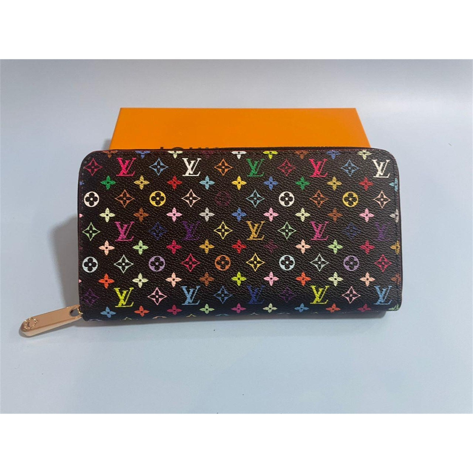 Louis Vuitton Monogram Multicolor Takashi Murakami Zippy Long Wallet Black - photo 1