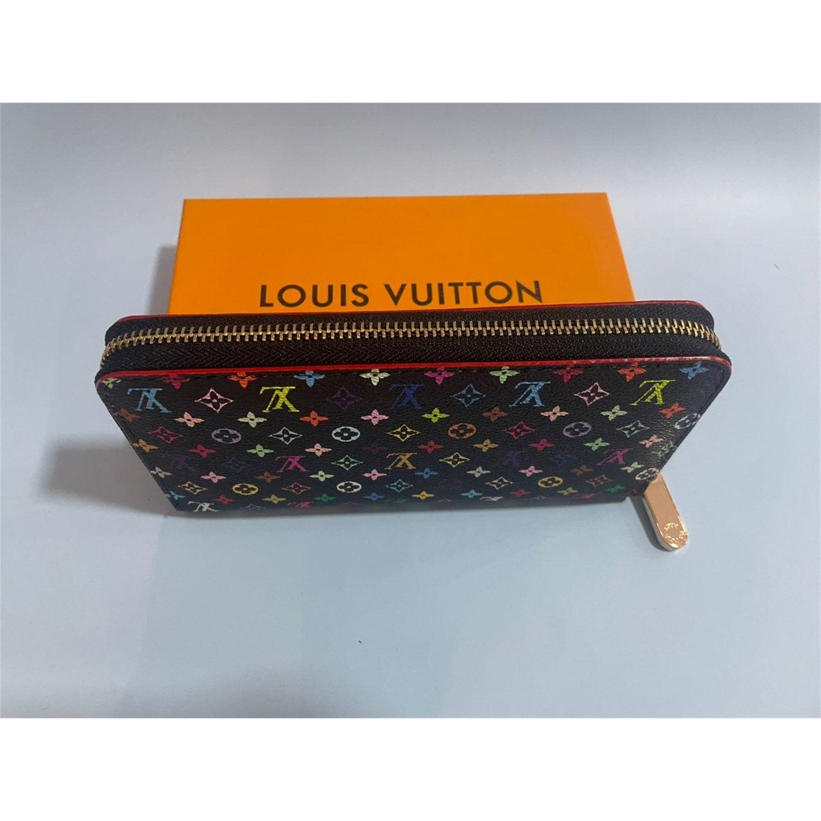 Louis Vuitton Monogram Multicolor Takashi Murakami Zippy Long Wallet Black - photo 2