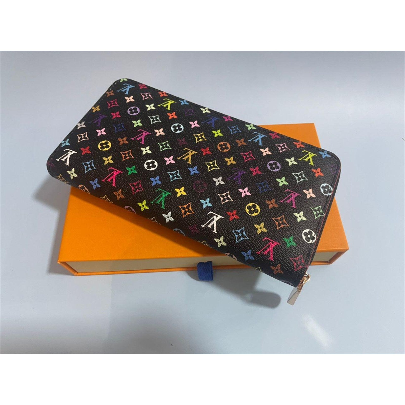 Louis Vuitton Monogram Multicolor Takashi Murakami Zippy Long Wallet Black - photo 3