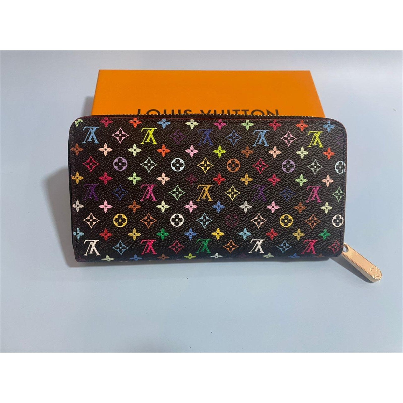 Louis Vuitton Monogram Multicolor Takashi Murakami Zippy Long Wallet Black - photo 4