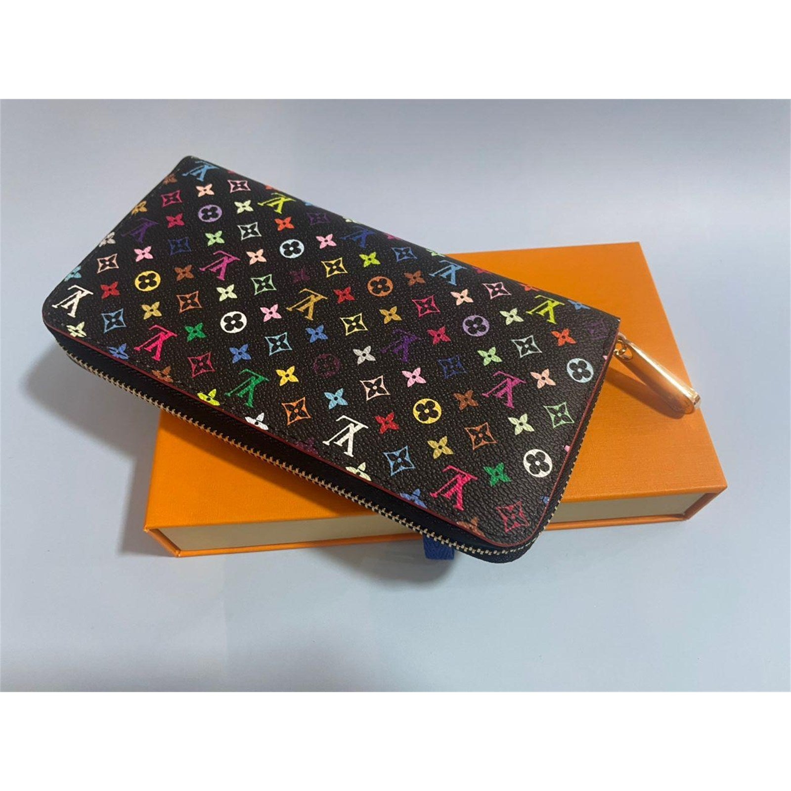 Louis Vuitton Monogram Multicolor Takashi Murakami Zippy Long Wallet Black - photo 5
