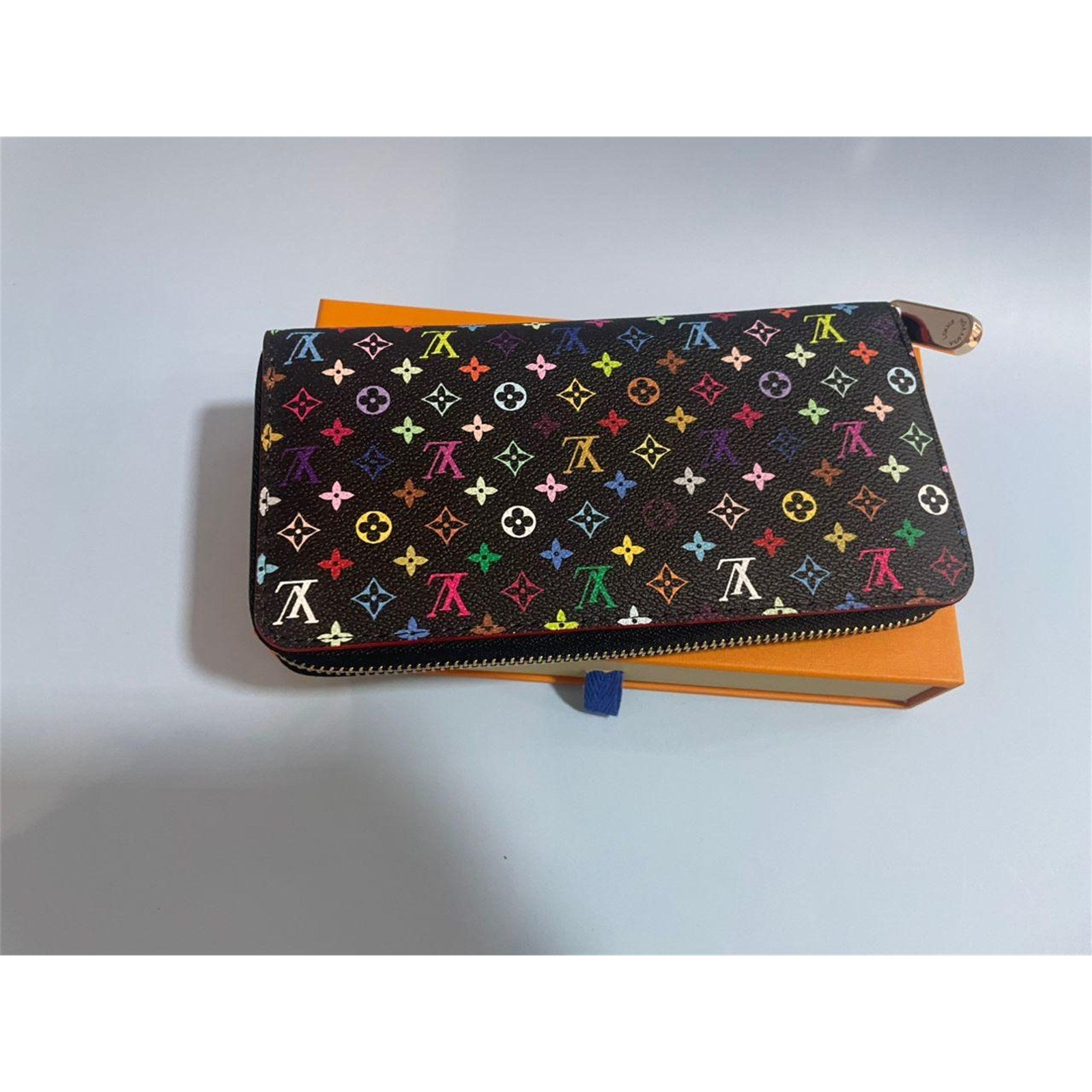 Louis Vuitton Monogram Multicolor Takashi Murakami Zippy Long Wallet Black - photo 7