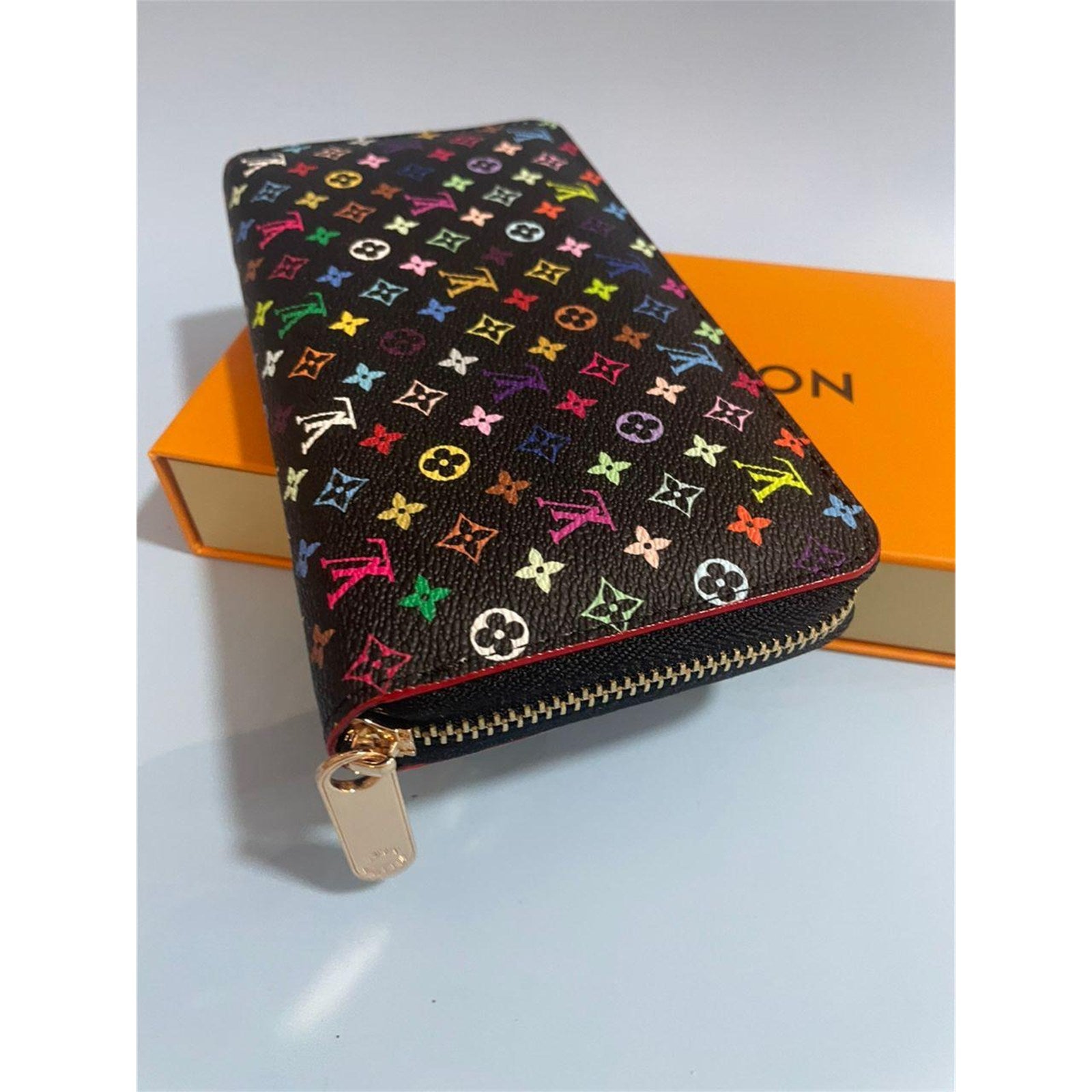 Louis Vuitton Monogram Multicolor Takashi Murakami Zippy Long Wallet Black - photo 8