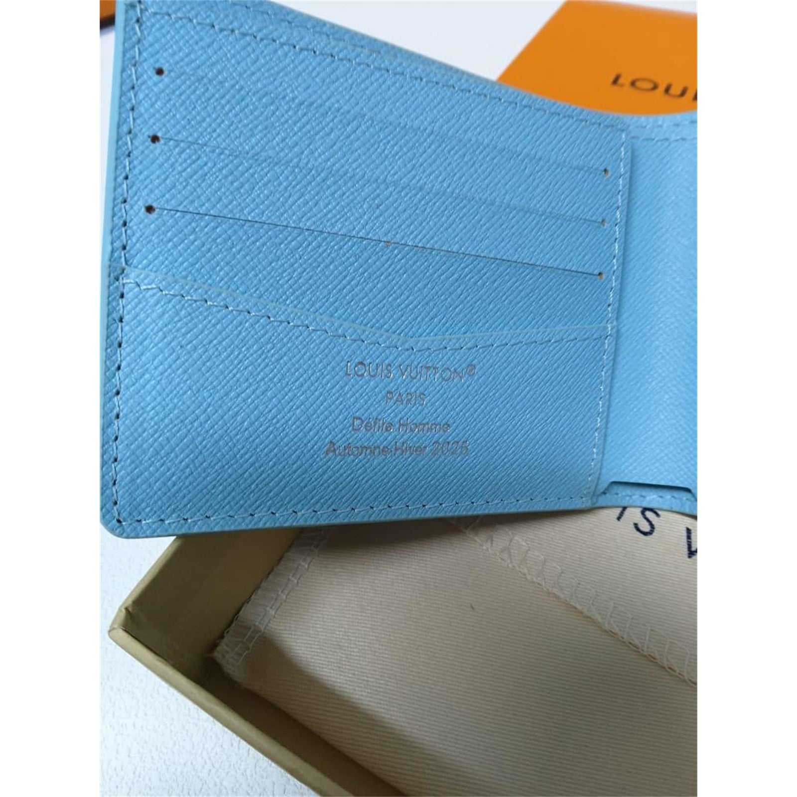 Louis Vuitton Blue Lagoon Slender Wallet Card Holder Monogram Canvas - photo 6