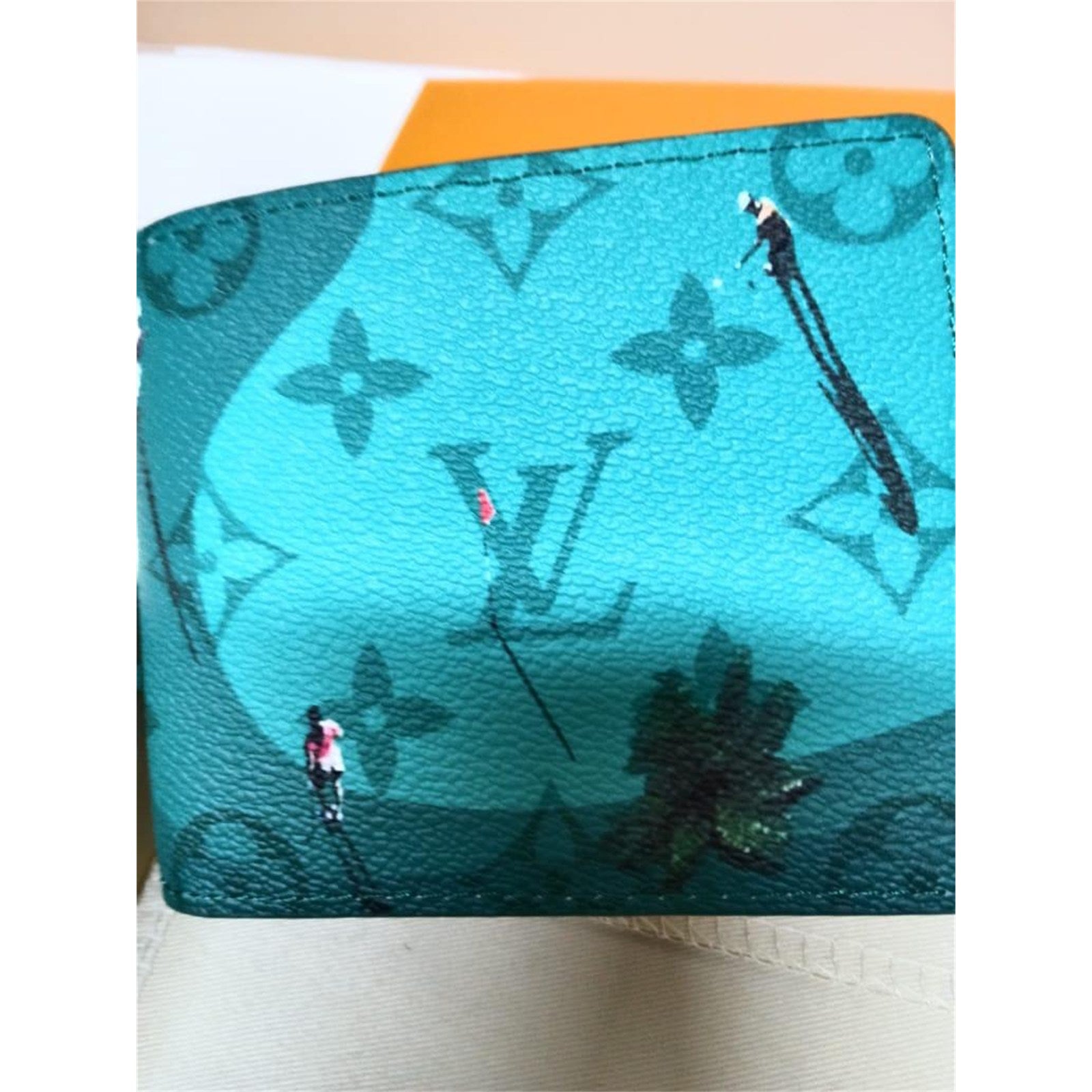 Louis Vuitton LV Golf Monogram Green Wallet Mens Bifold - photo 4