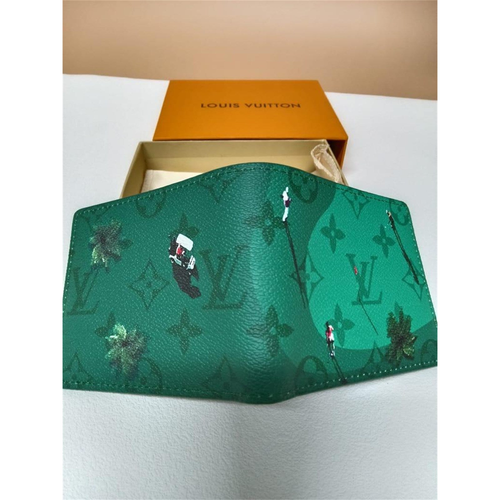 Louis Vuitton LV Golf Monogram Green Wallet Mens Bifold - photo 6