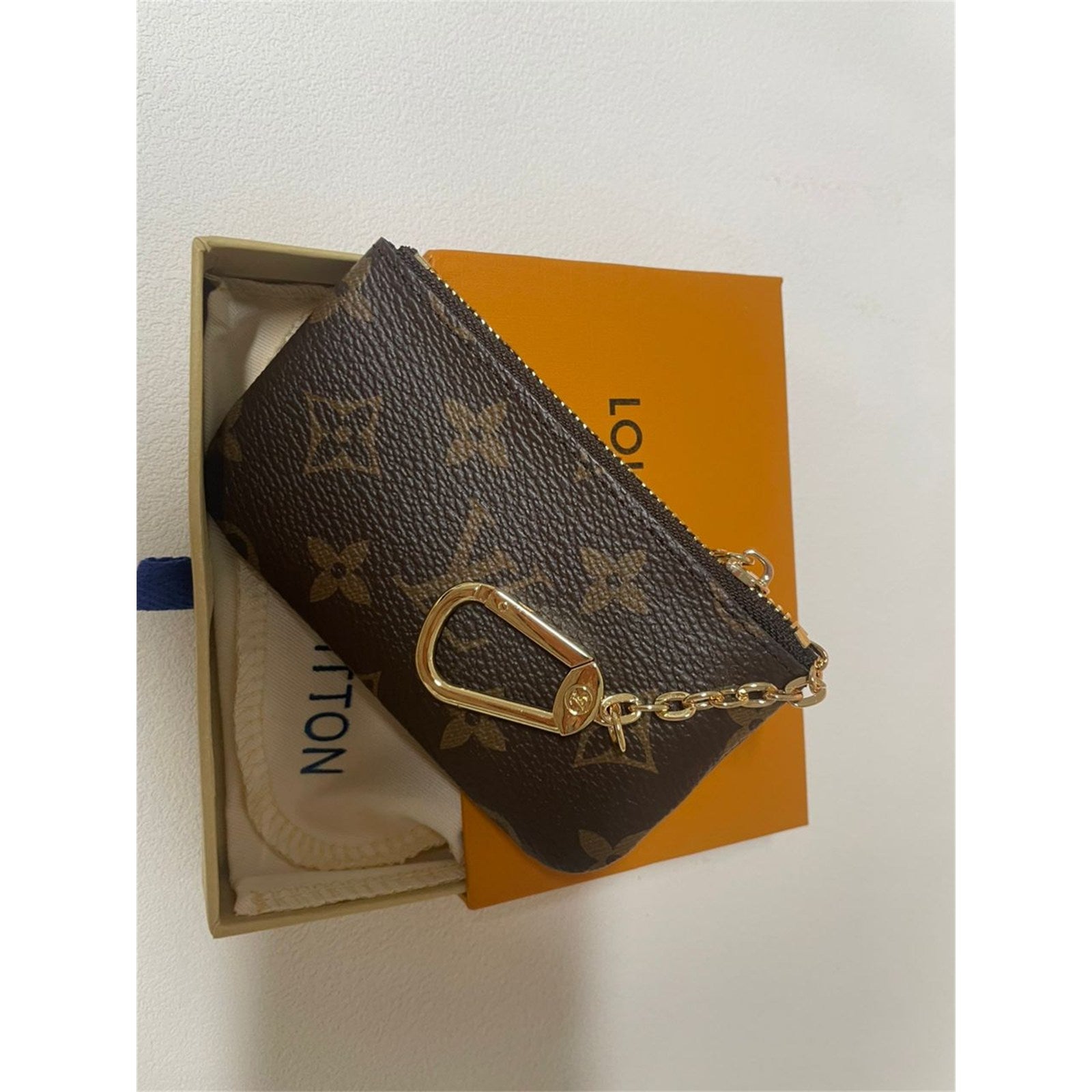Louis Vuitton Monogram Key Pouch Pochette Cles Coin Purse - photo 3