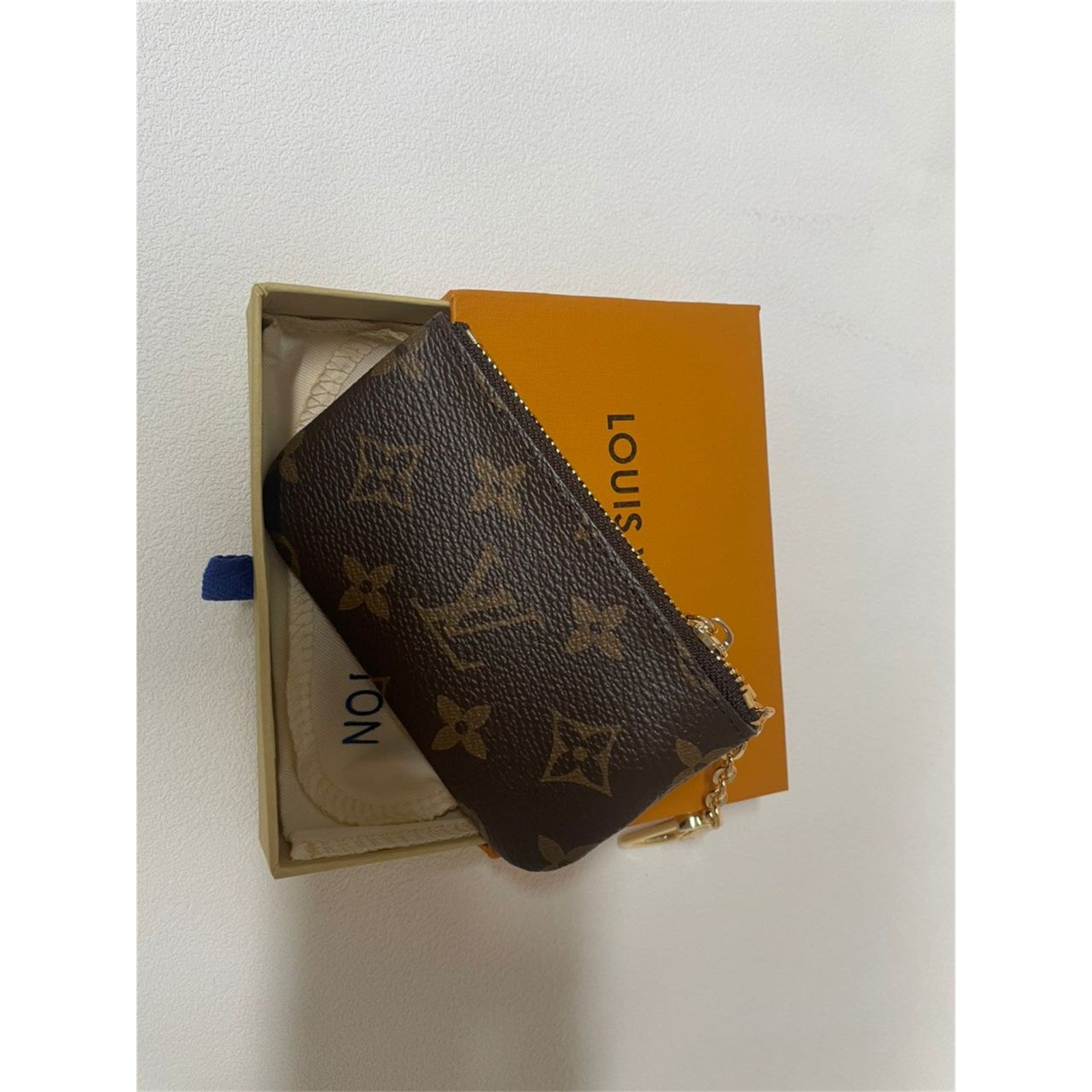 Louis Vuitton Monogram Key Pouch Pochette Cles Coin Purse - photo 8