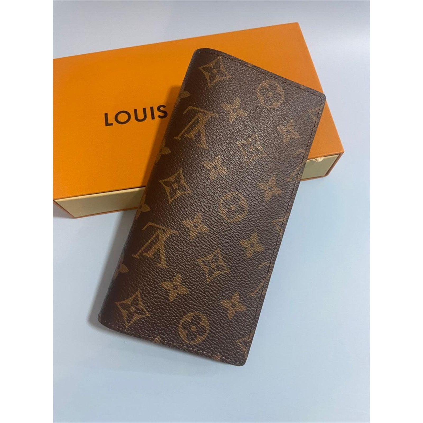 Louis Vuitton Monogram Porte feiulle Brazza Long Wallet Purse Brown - photo 1