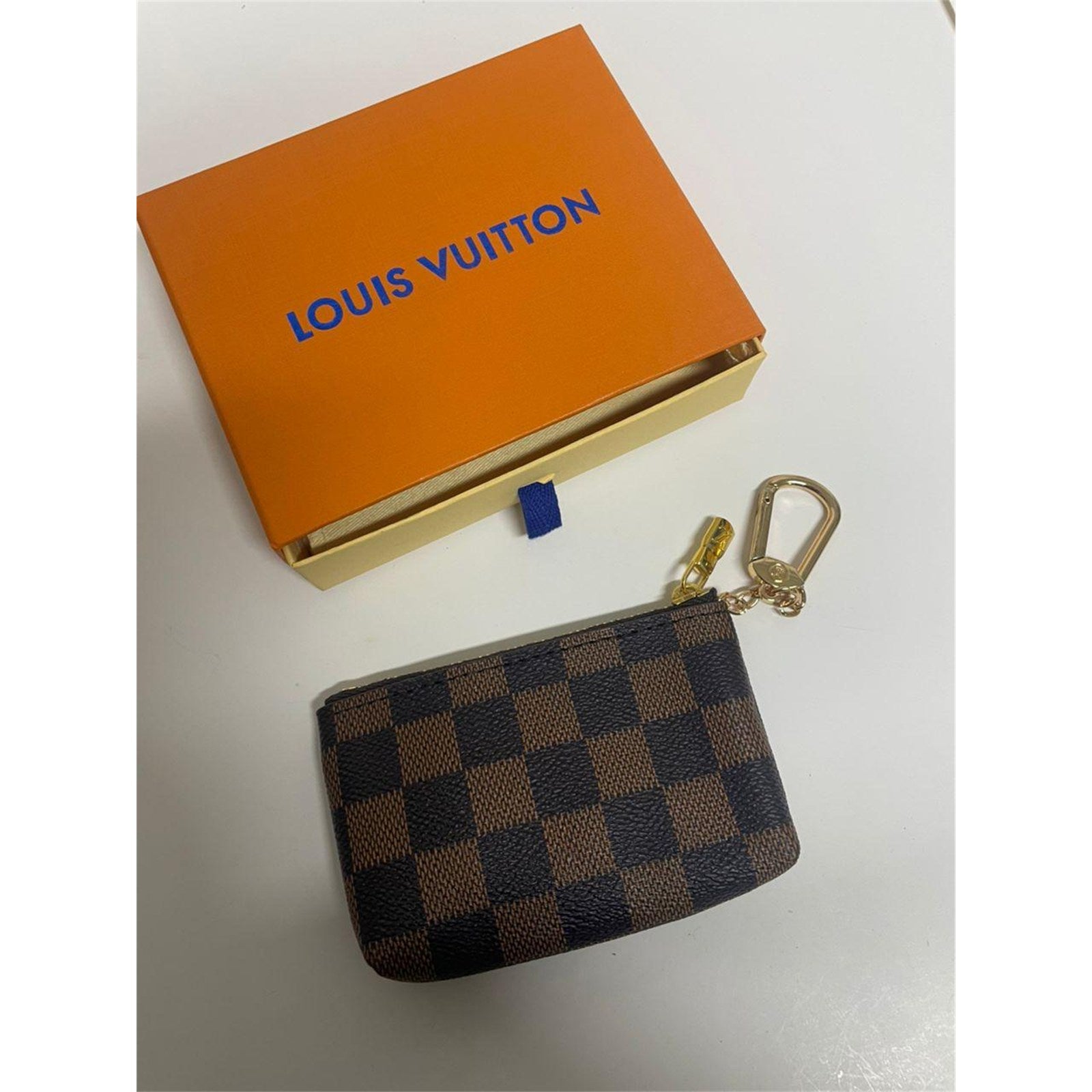 Louis Vuitton Damier Ebene Coin Purse Key Pochette Cles - photo 1