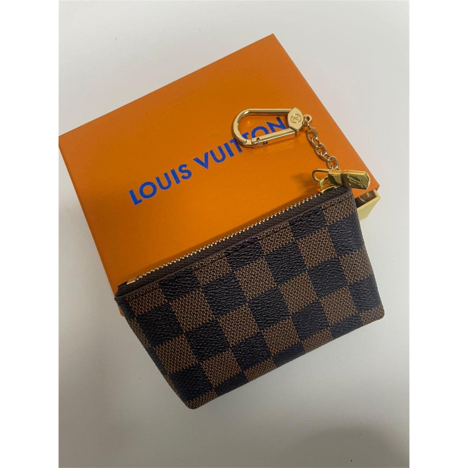 Louis Vuitton Damier Ebene Coin Purse Key Pochette Cles - photo 2