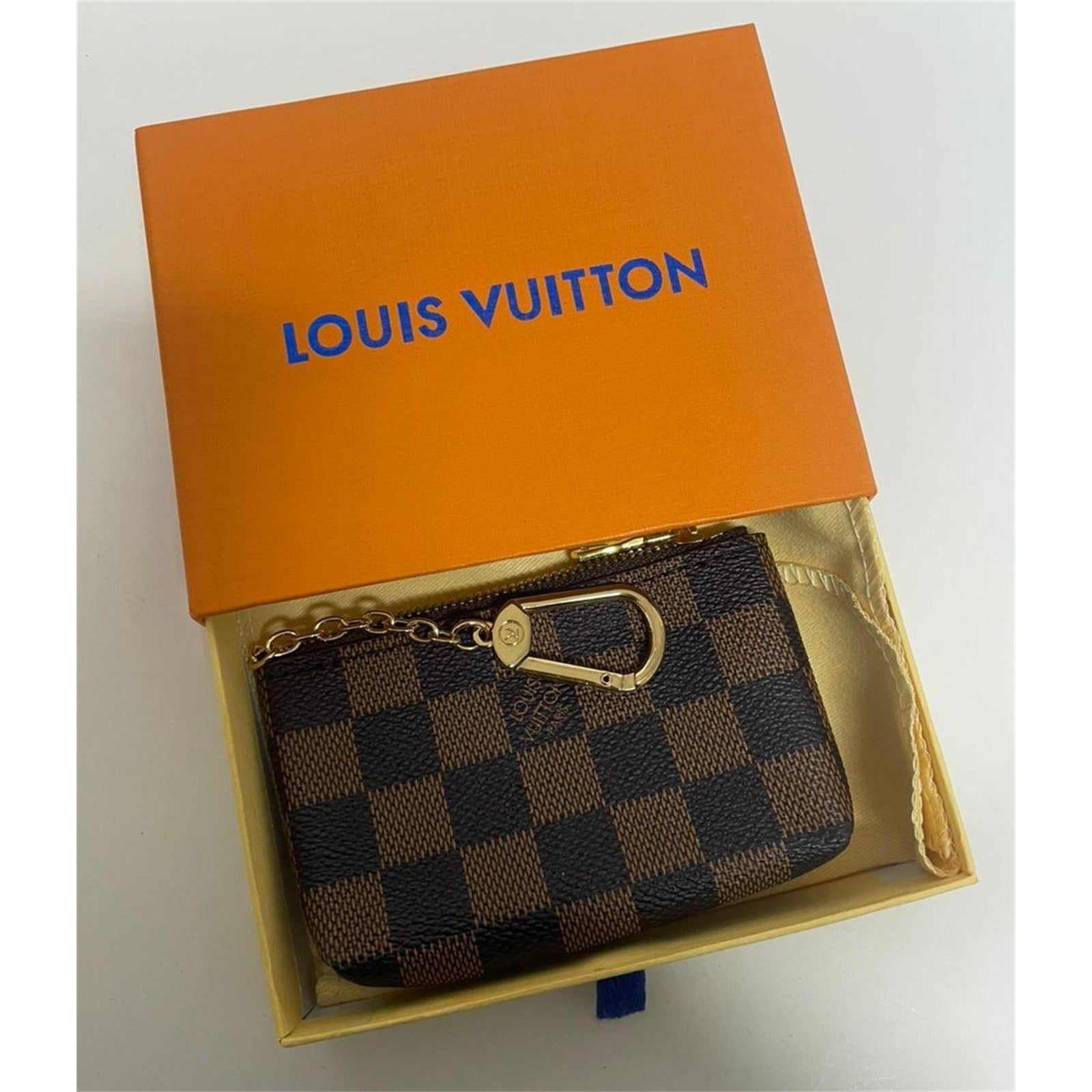 Louis Vuitton Damier Ebene Coin Purse Key Pochette Cles - photo 4