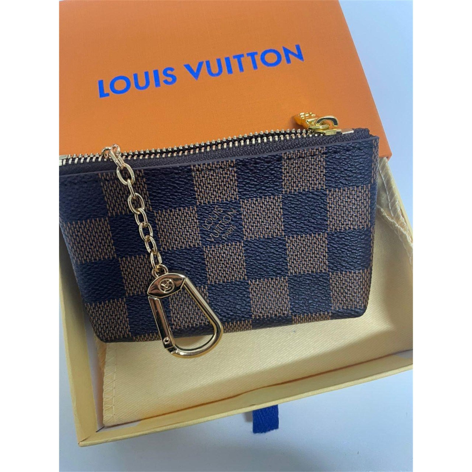 Louis Vuitton Damier Ebene Coin Purse Key Pochette Cles - photo 5