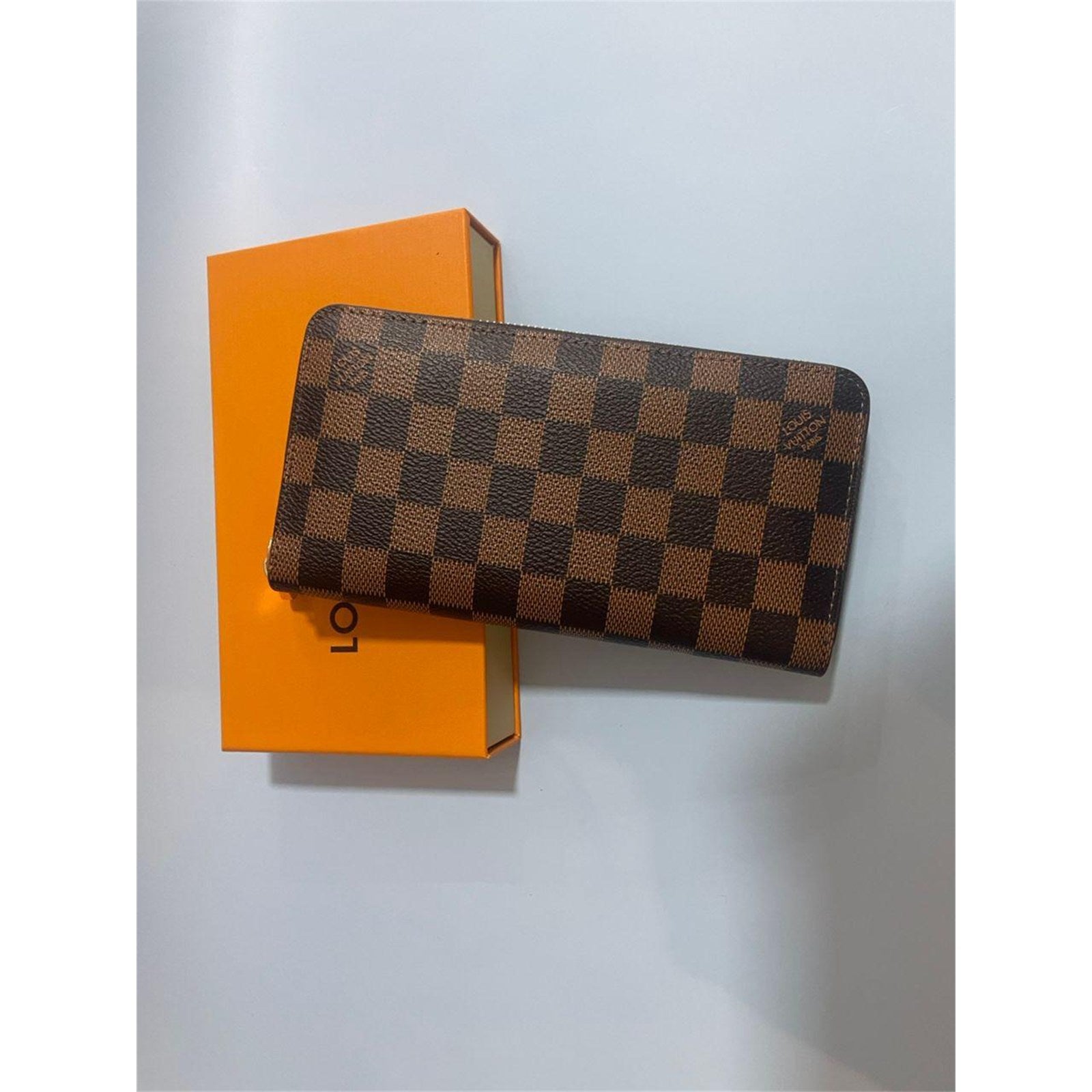 Louis Vuitton Damier Ebene Zippy Zip Around Long Wallet Purse Brown - photo 3
