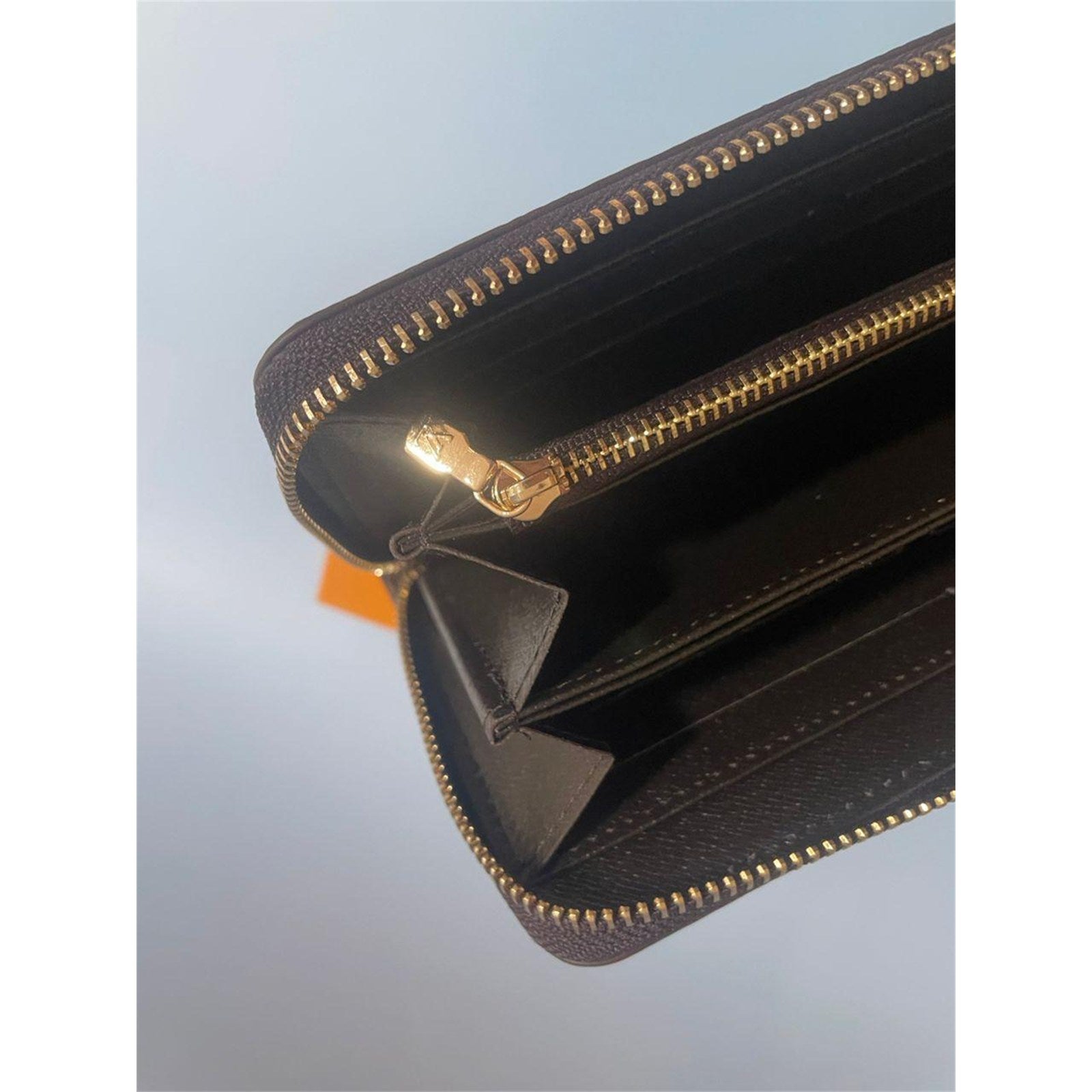 Louis Vuitton Damier Ebene Zippy Zip Around Long Wallet Purse Brown - photo 5