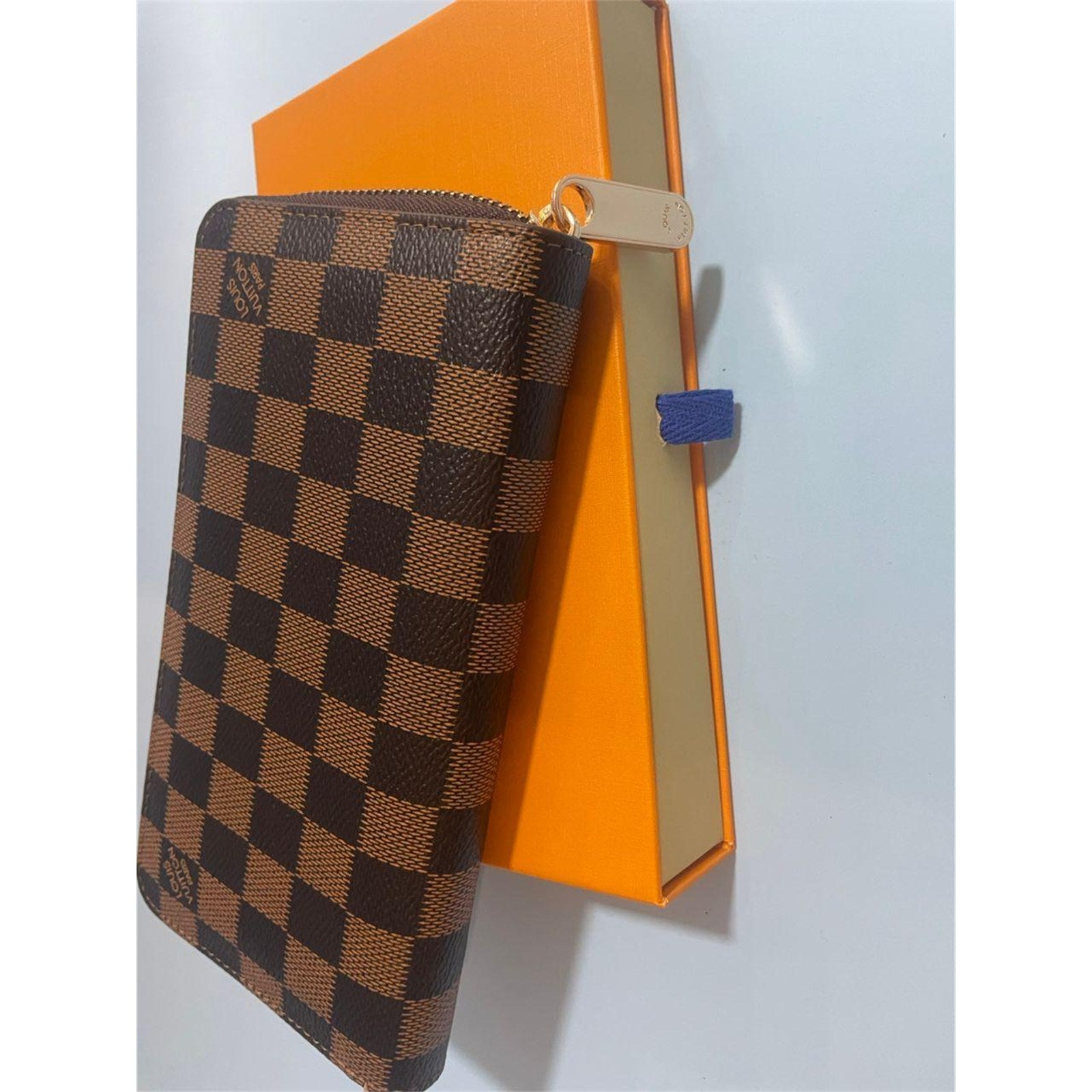 Louis Vuitton Damier Ebene Zippy Zip Around Long Wallet Purse Brown - photo 8