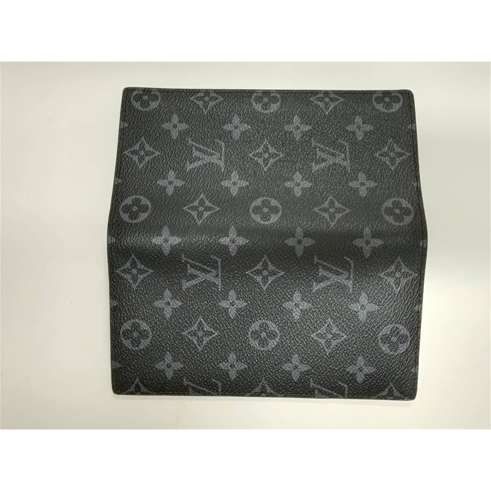 Louis Vuitton Monogram Eclipse Brazza Canvas Long Black Compact Wallet - photo 4