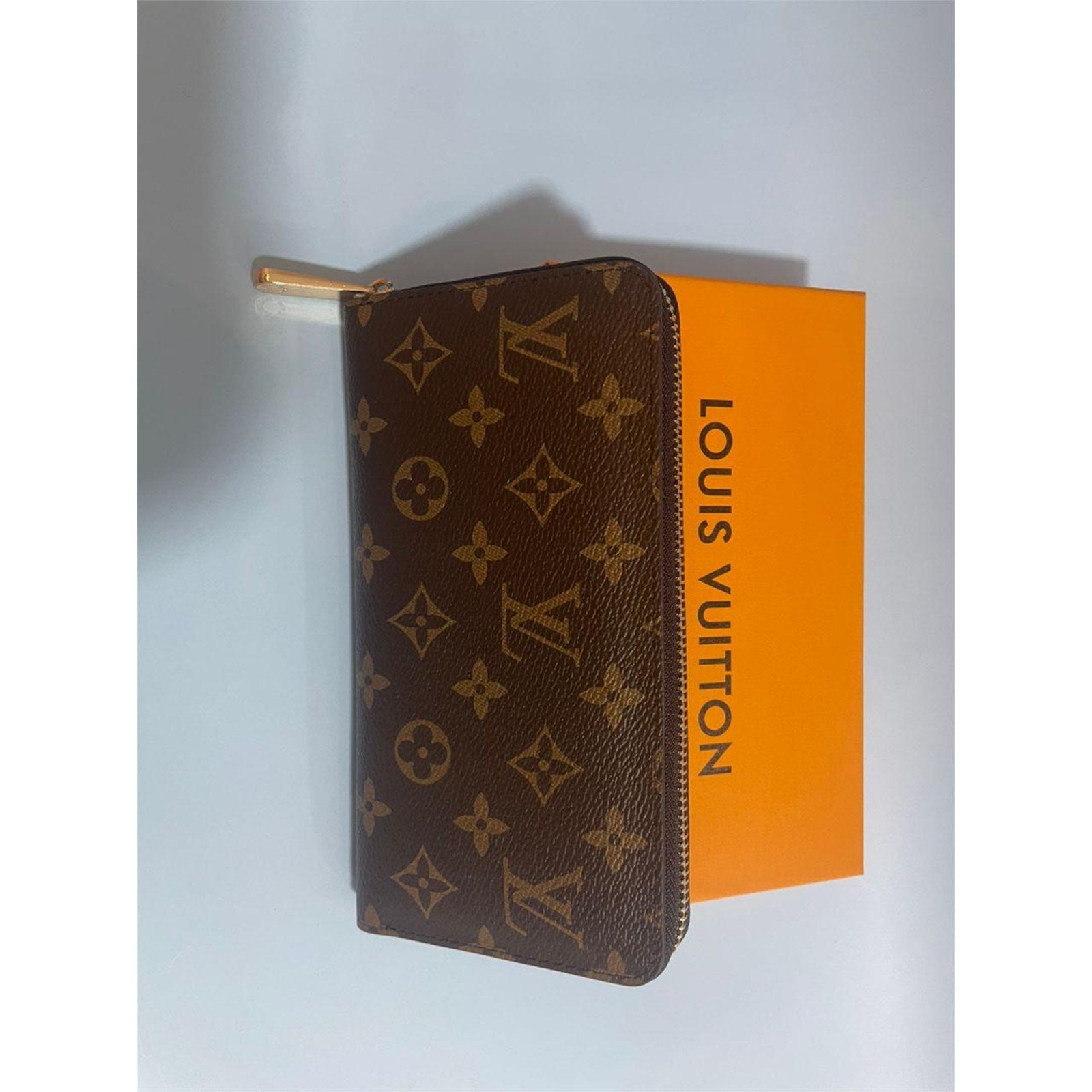 Louis Vuitton Monogram Zippy Wallet Zip Around Long Purse Brown - photo 3