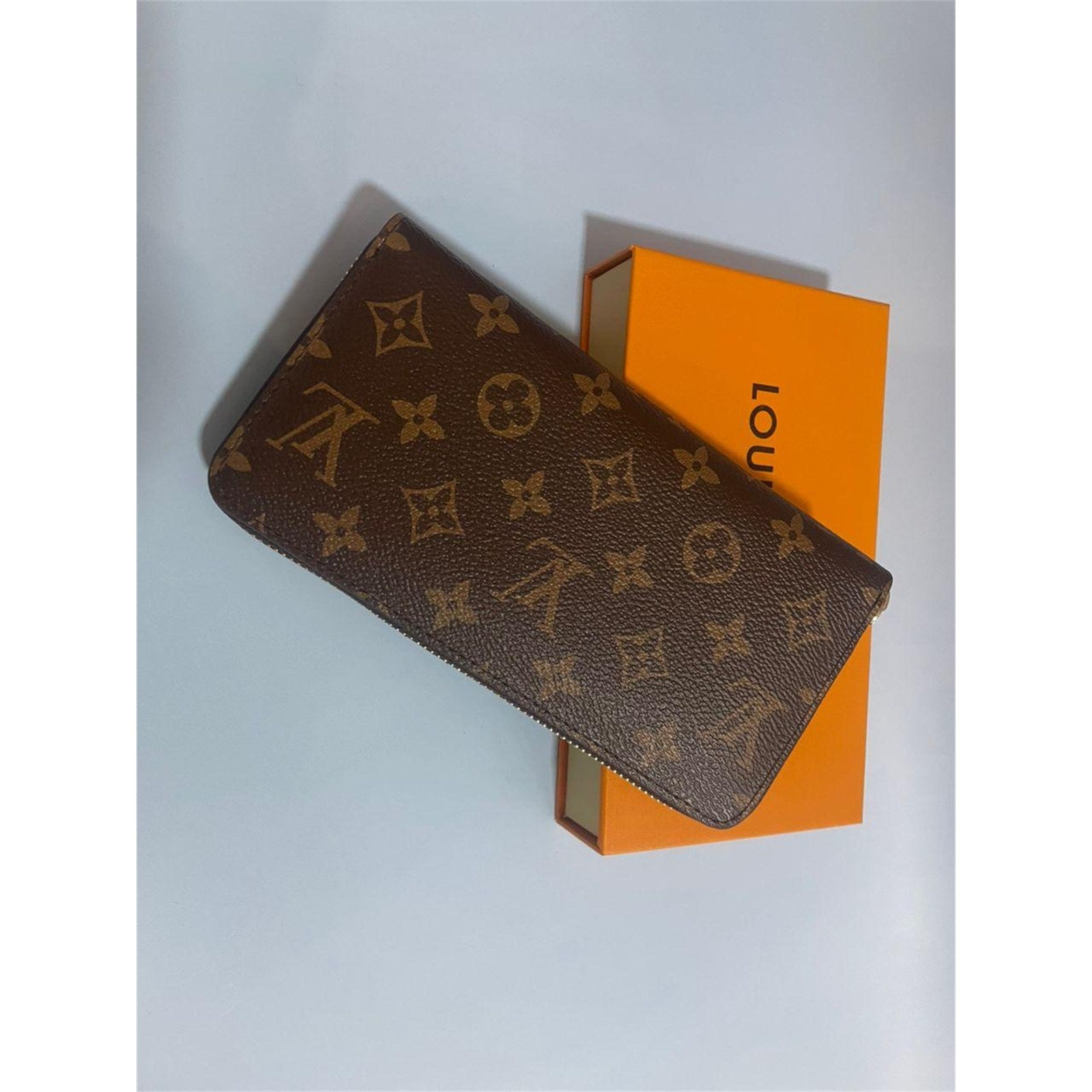 Louis Vuitton Monogram Zippy Wallet Zip Around Long Purse Brown - photo 4