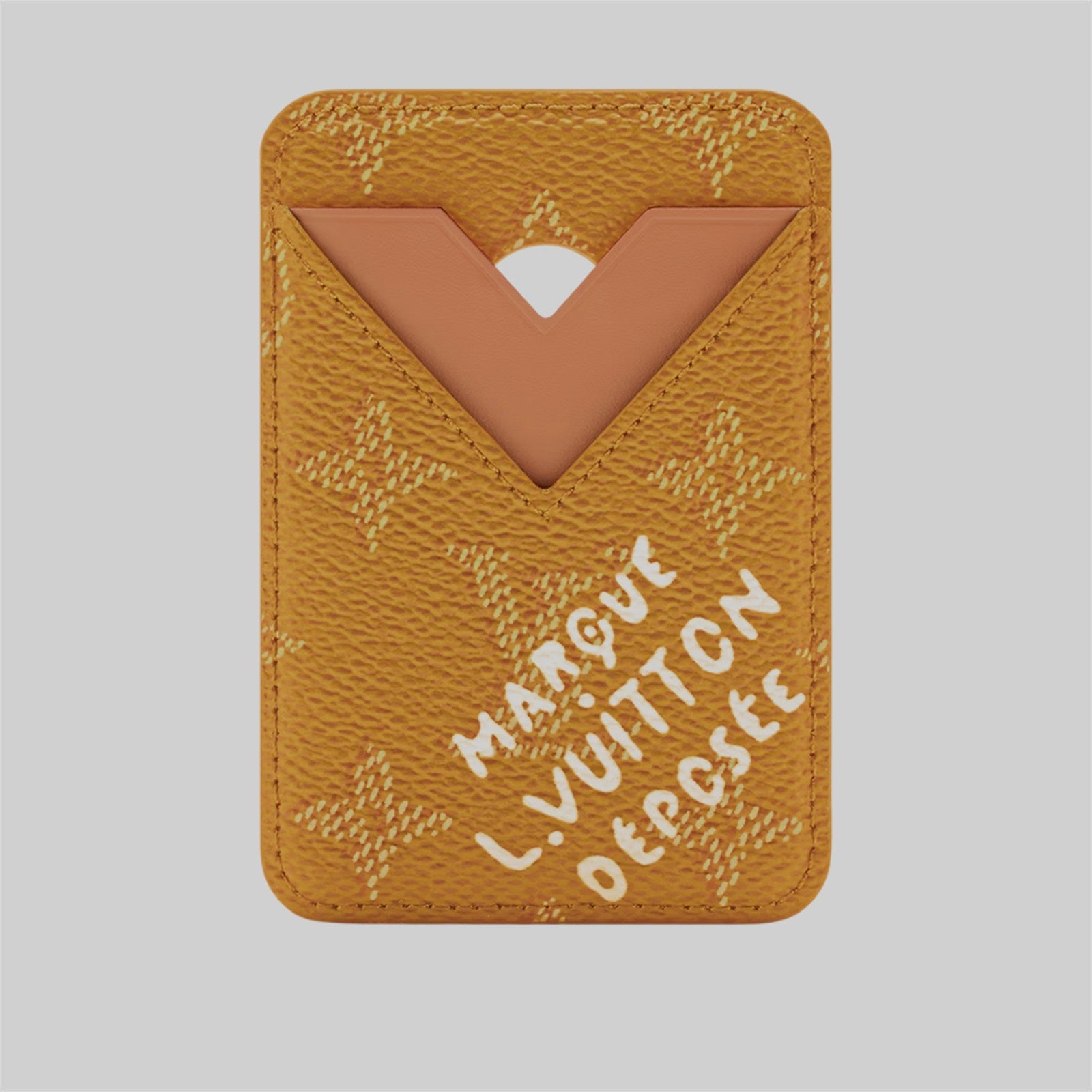 Louis Vuitton Monogram Orange Porte Cult-Magnet MagSafe Card Case Holder - photo 1