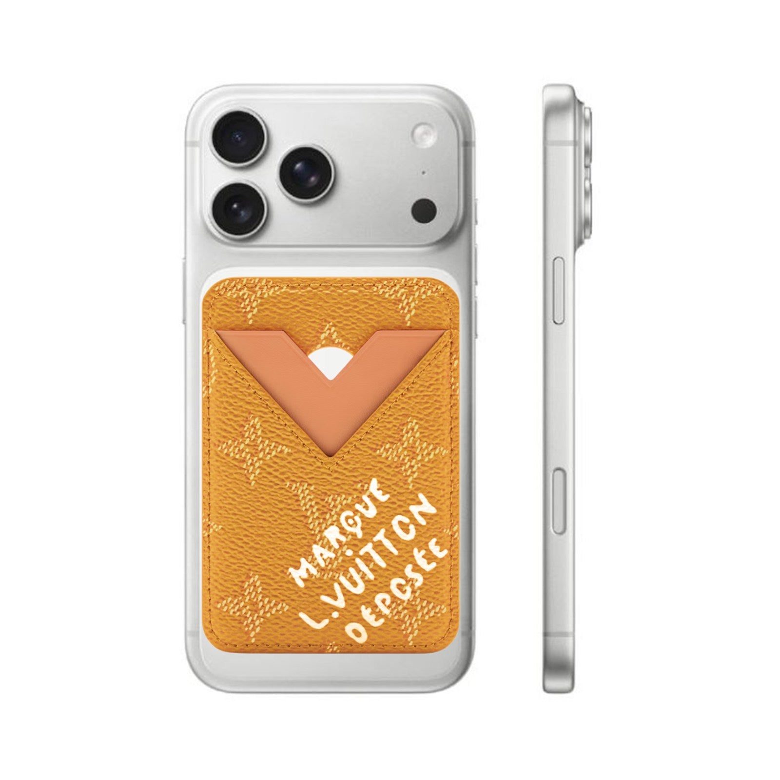 Louis Vuitton Monogram Orange Porte Cult-Magnet MagSafe Card Case Holder - photo 5