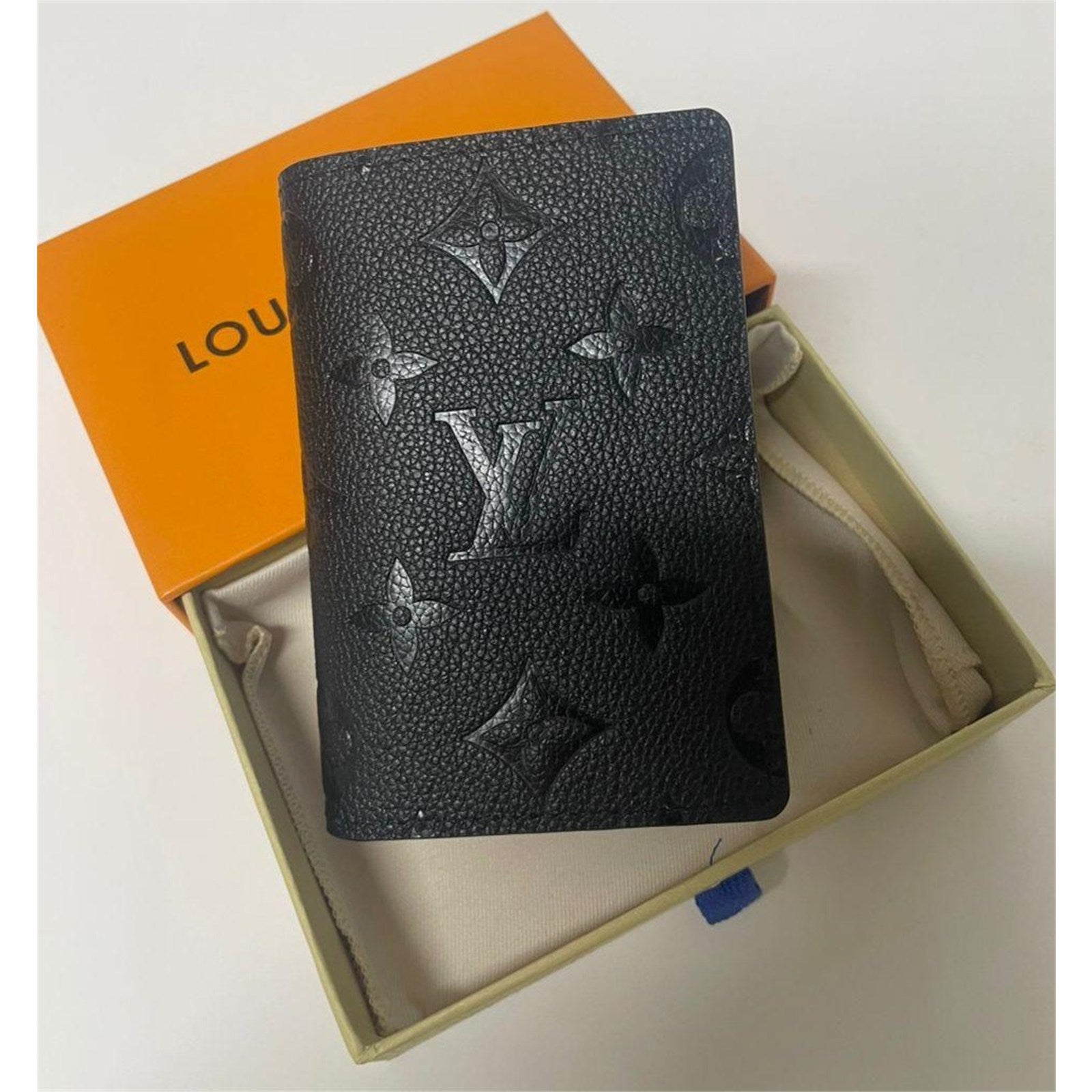 Louis Vuitton Black Monogram Pocket Organizer, Men's Card Holder Wallet - photo 1