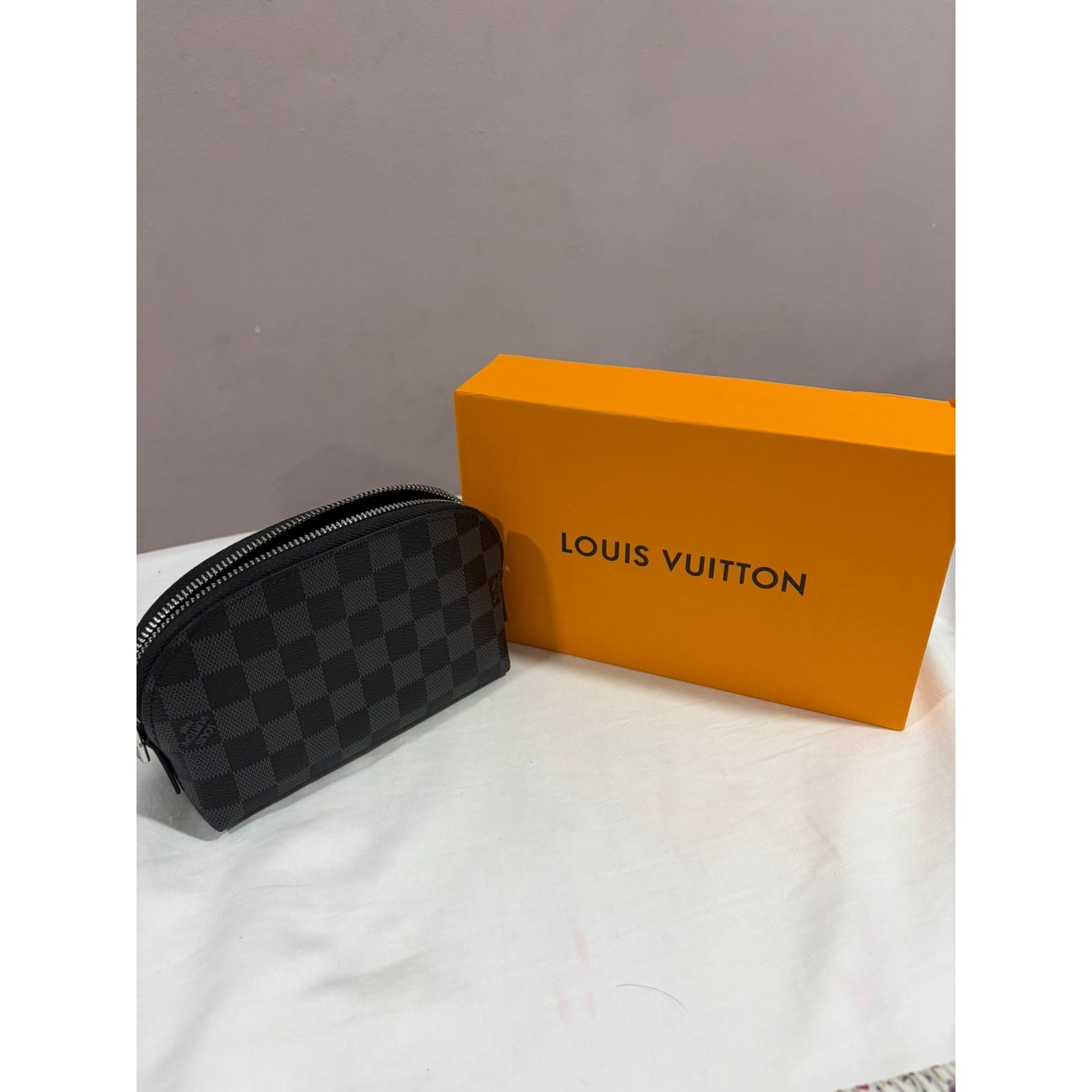 Louis Vuitton Damier Ebene Pochette Cosmetic PM Pouch - photo 1