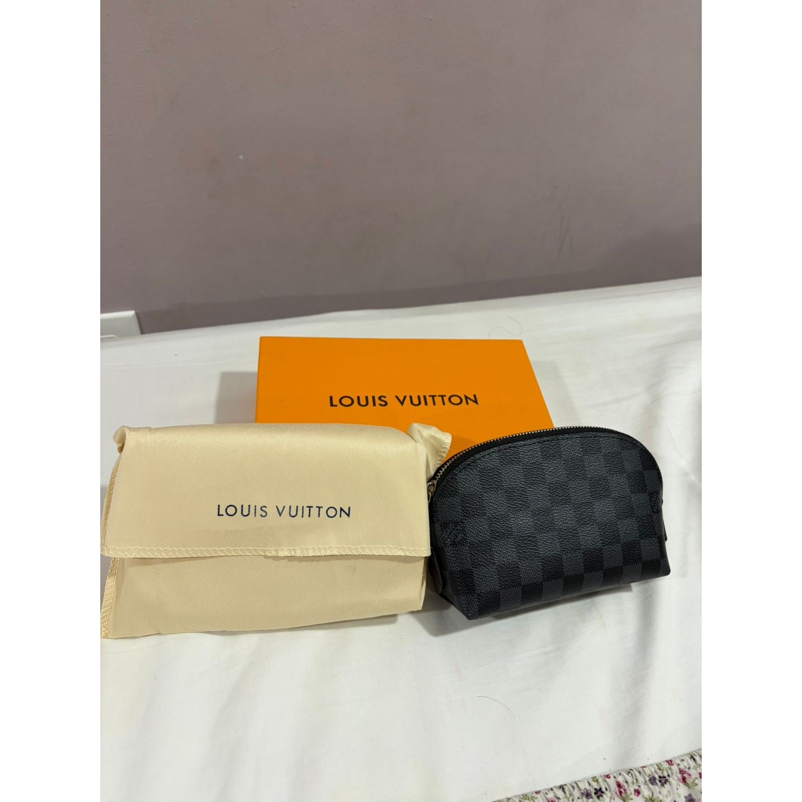 Louis Vuitton Damier Ebene Pochette Cosmetic PM Pouch - photo 4