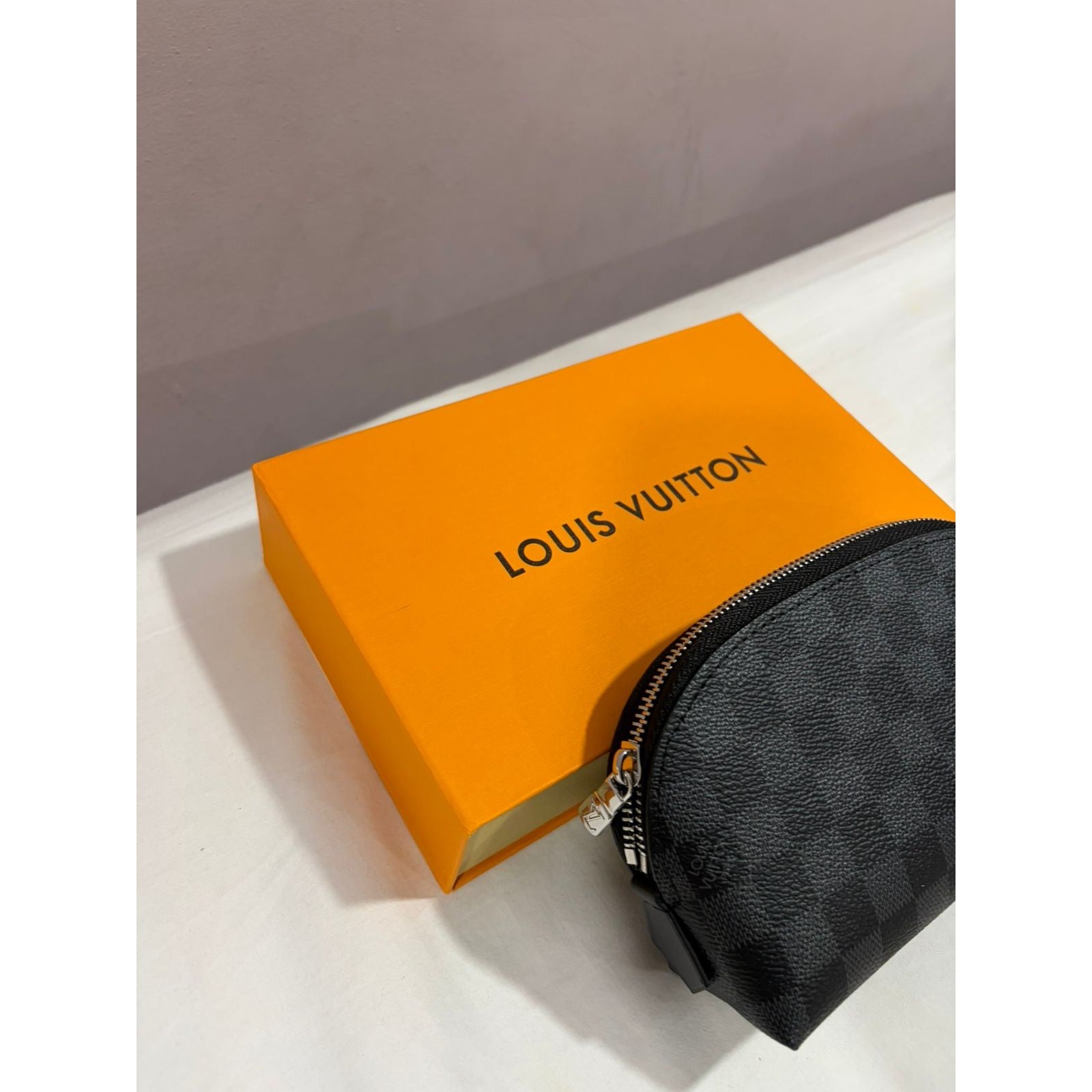 Louis Vuitton Damier Ebene Pochette Cosmetic PM Pouch - photo 7