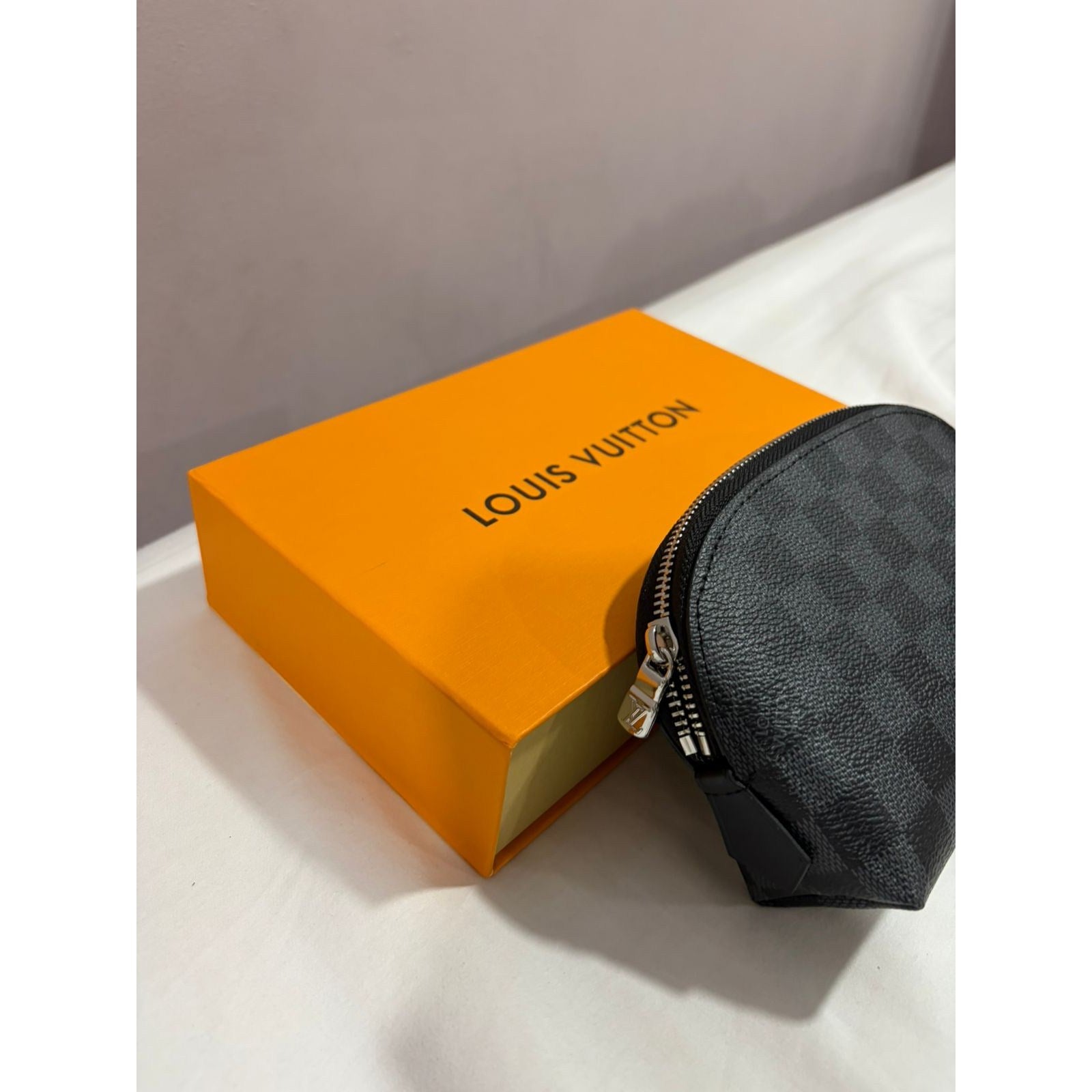 Louis Vuitton Damier Ebene Pochette Cosmetic PM Pouch - photo 8