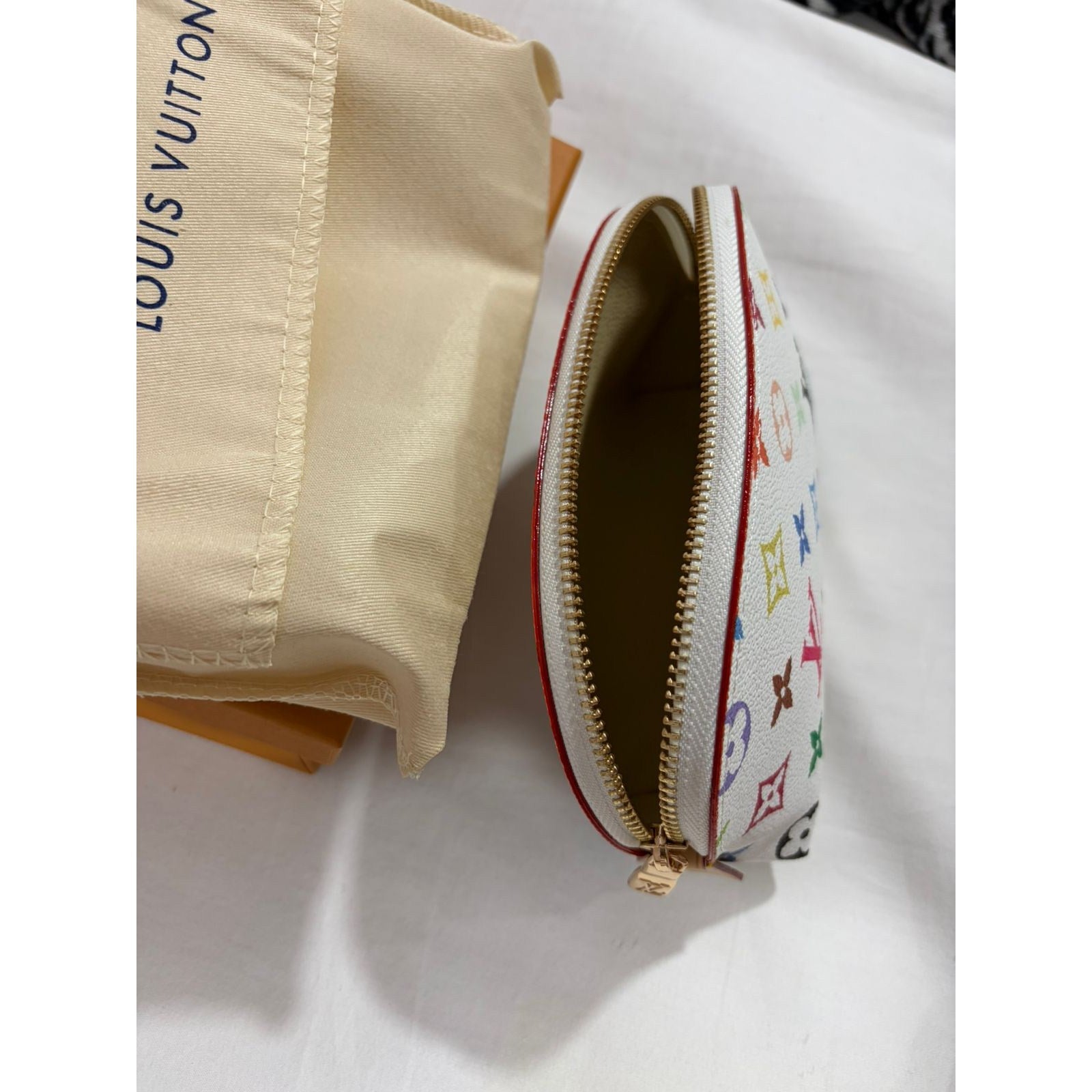LV Multicolor Pochette Cosmetic PM Pouch White with Box & Dust Bag - photo 5