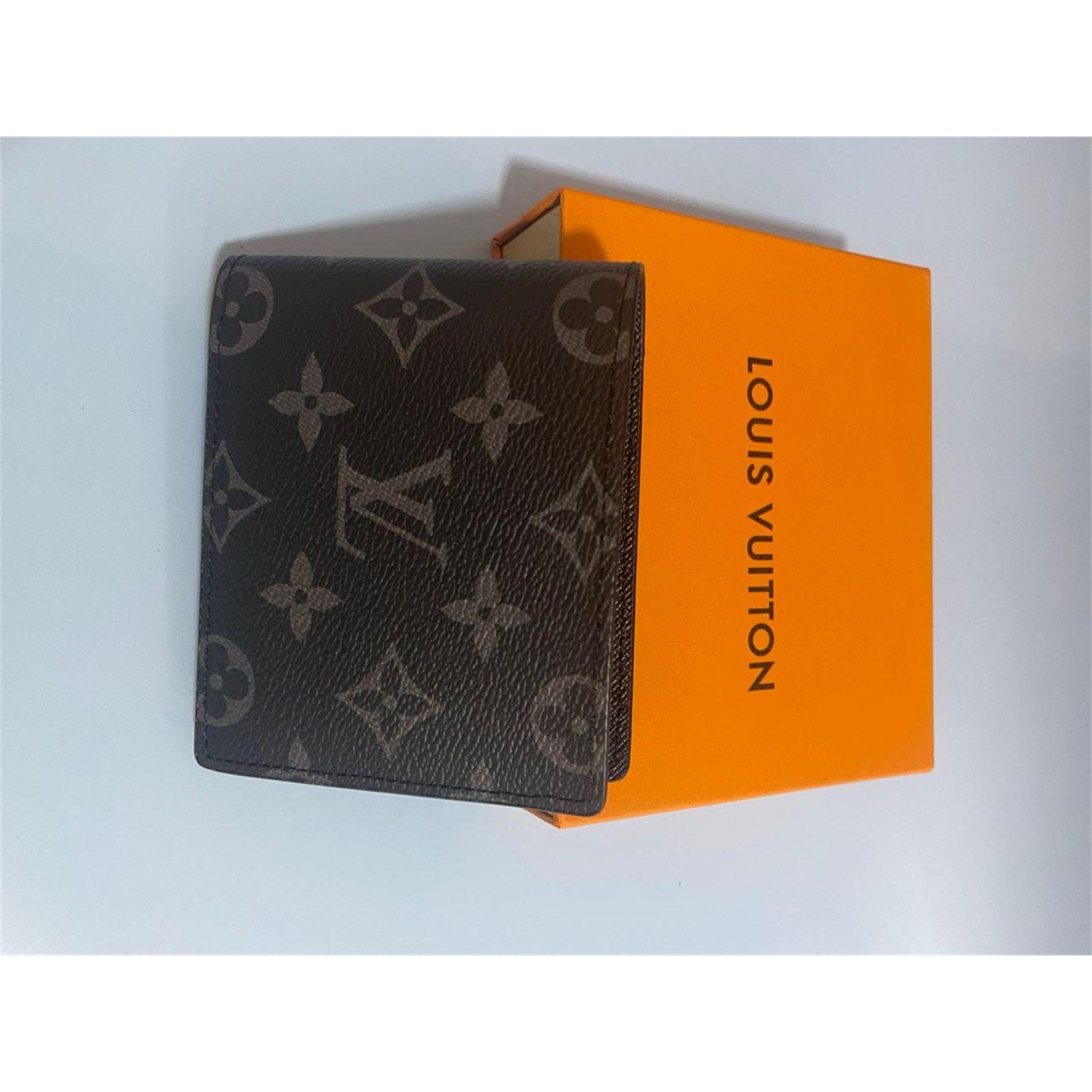 Louis Vuitton Slender Wallet Monogram Eclipse Canvas Bifold Mens Black - photo 1