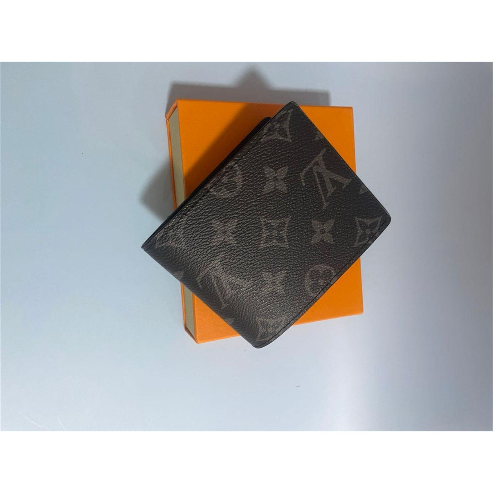 Louis Vuitton Slender Wallet Monogram Eclipse Canvas Bifold Mens Black - photo 5