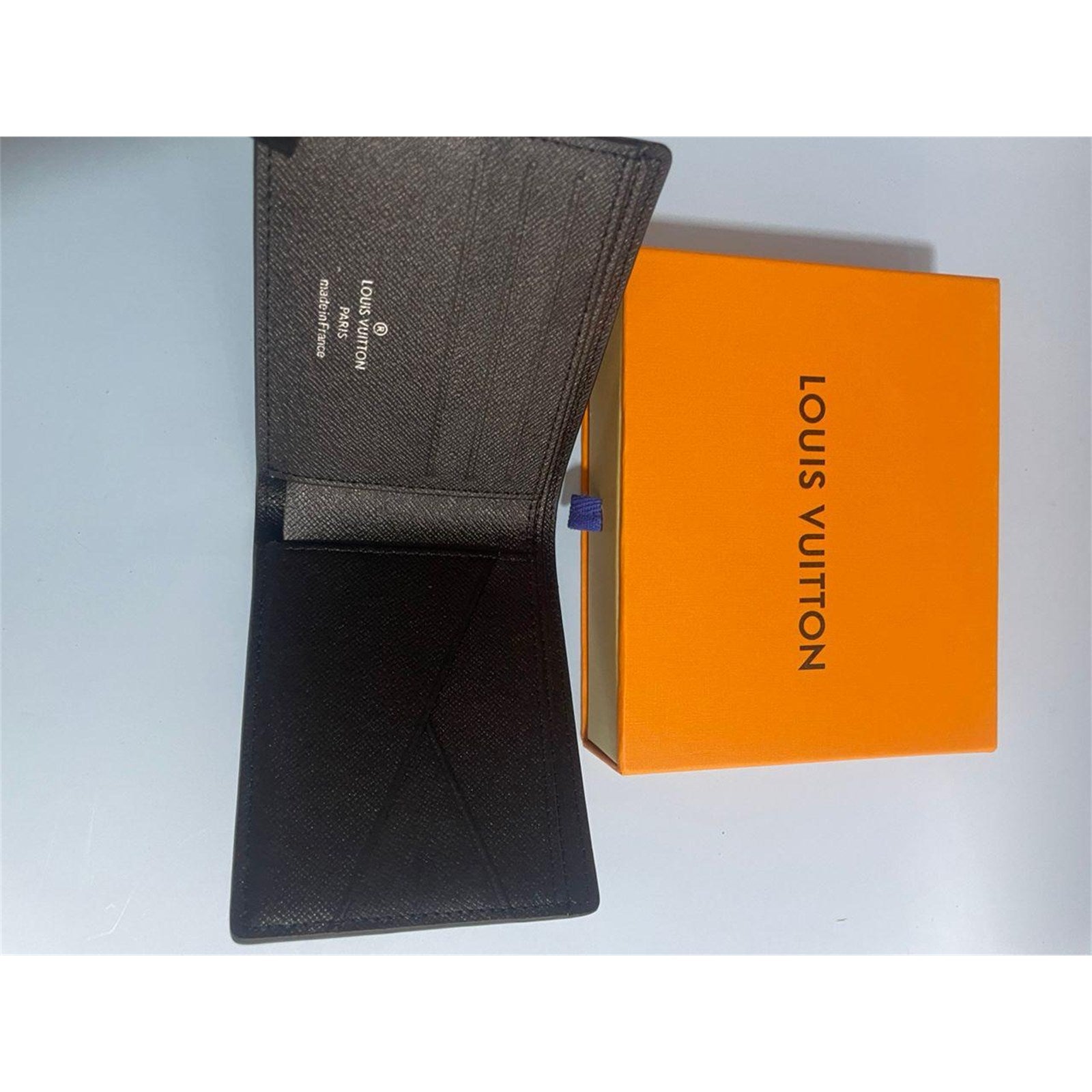 Louis Vuitton Slender Wallet Monogram Eclipse Canvas Bifold Mens Black - photo 7