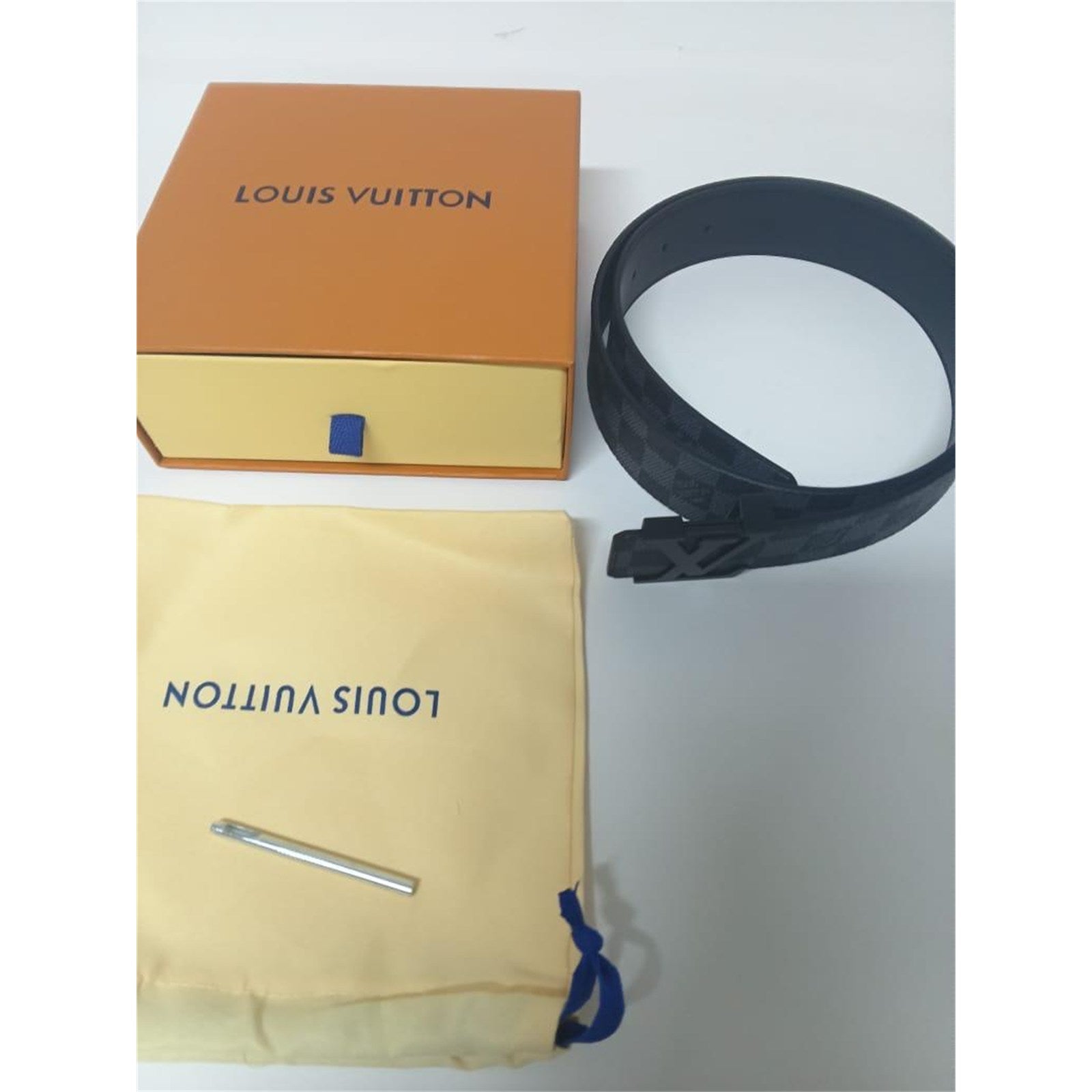 Louis Vuitton LV Damier Graphite 40mm Belt - Size 95/38 - photo 1