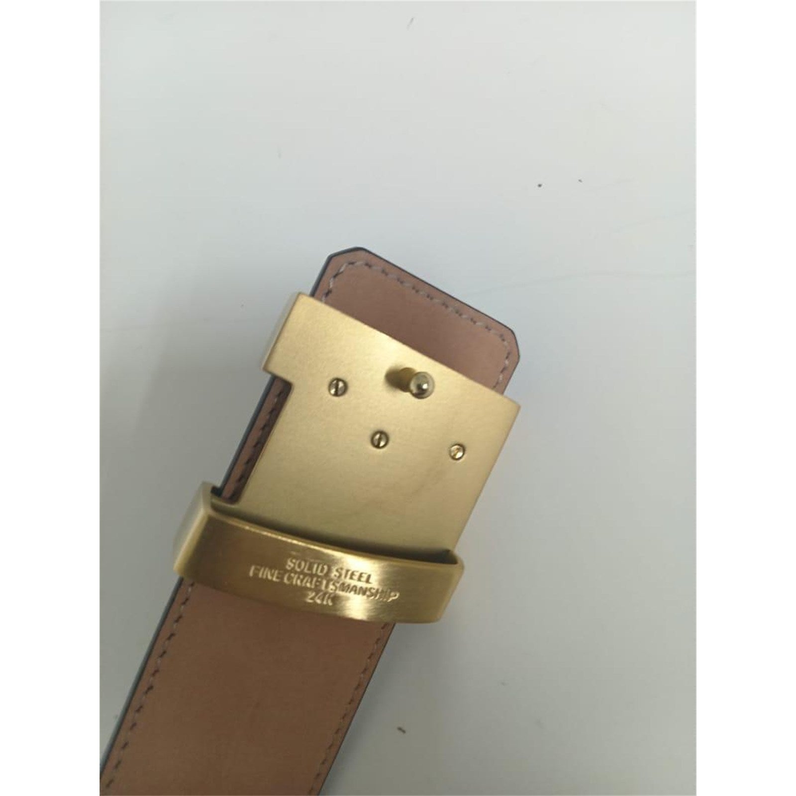 Louis Vuitton Monogram Brown 40mm Belt with Gold Buckle- Size 95/38 with Box - photo 4
