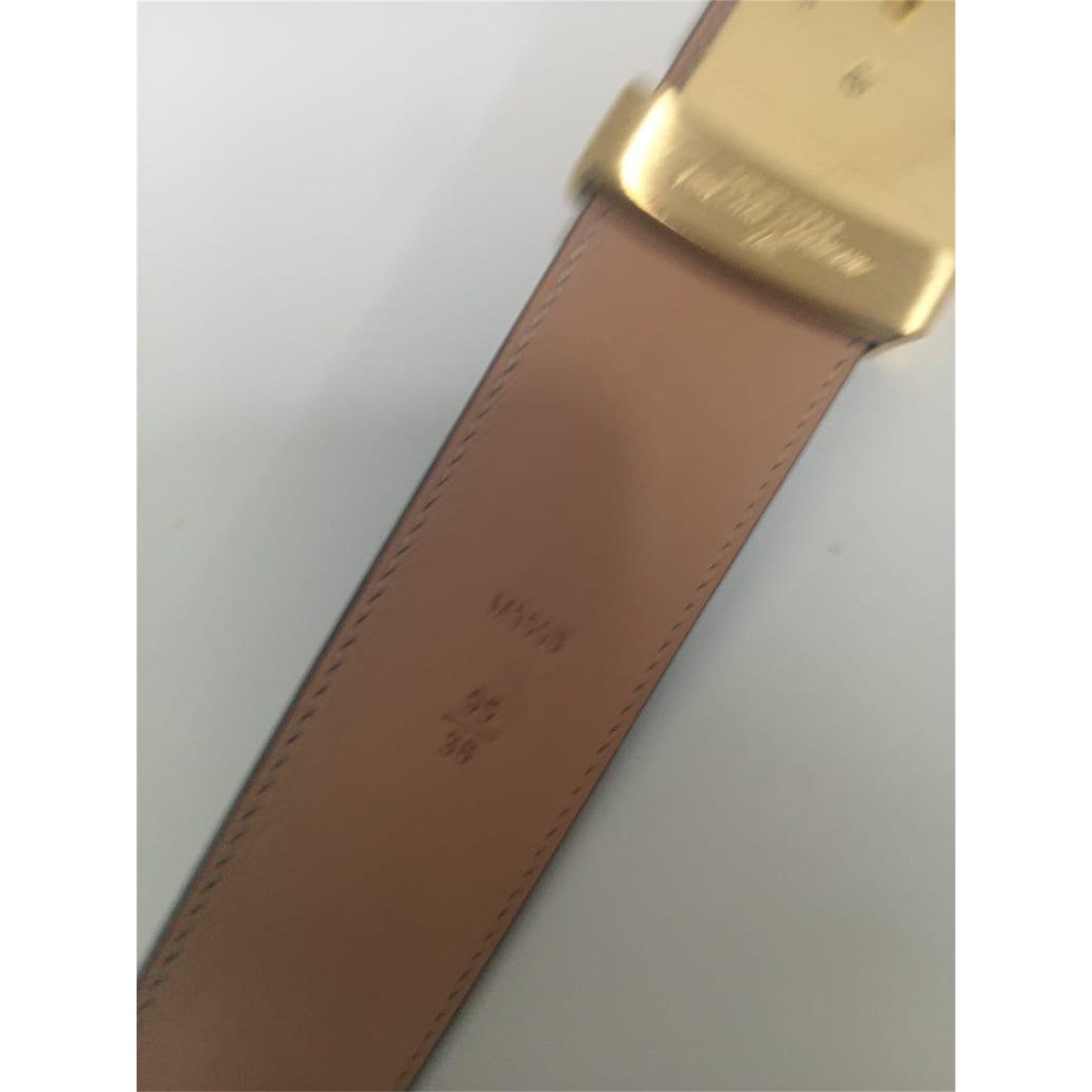 Louis Vuitton Monogram Brown 40mm Belt with Gold Buckle- Size 95/38 with Box - photo 5