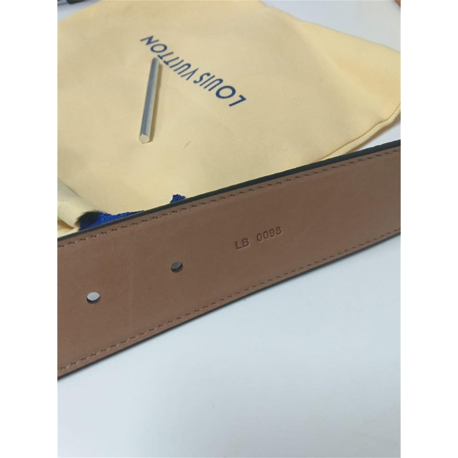 Louis Vuitton Monogram Brown 40mm Belt with Gold Buckle- Size 95/38 with Box - photo 7