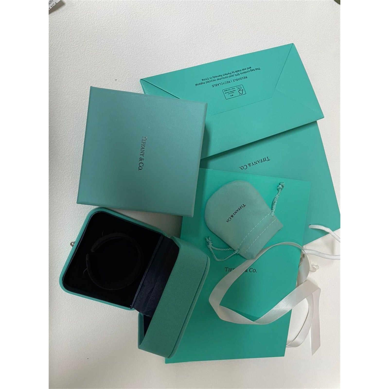 Tiffany&Co. Genuine Bangle jewelry case empty box - photo 5