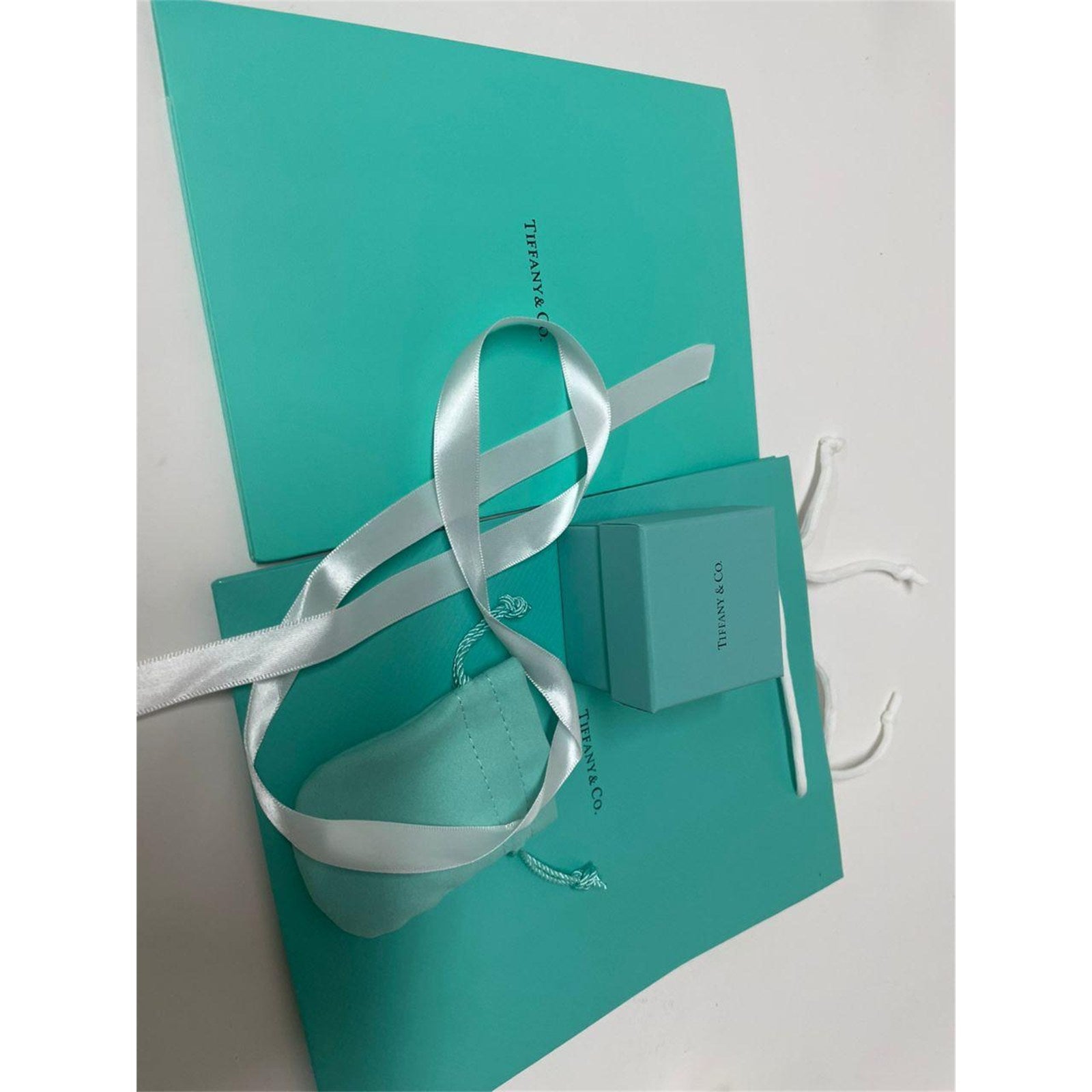 Tiffany & Co Engagement Ring Box + Outer Box + Pouch + Certificate + Folder +Bag - photo 1
